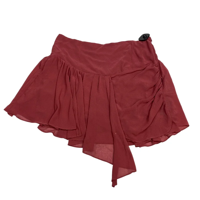 Skirt Mini & Short By Free People In Pink, Size: M