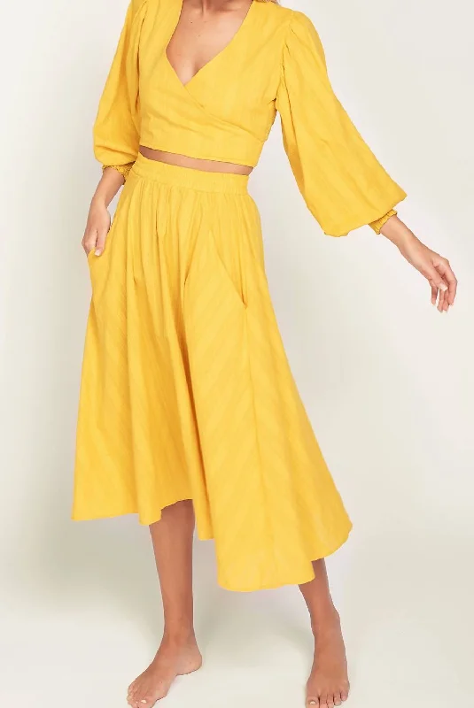 Paula Skirt In Marigold