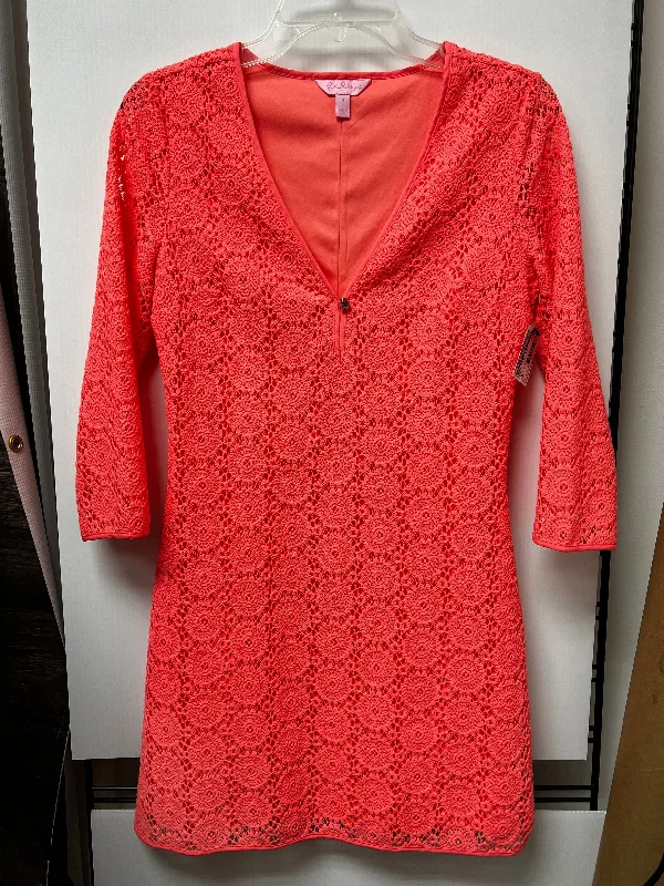 Dress Casual Midi By Lilly Pulitzer In Peach, Size: S