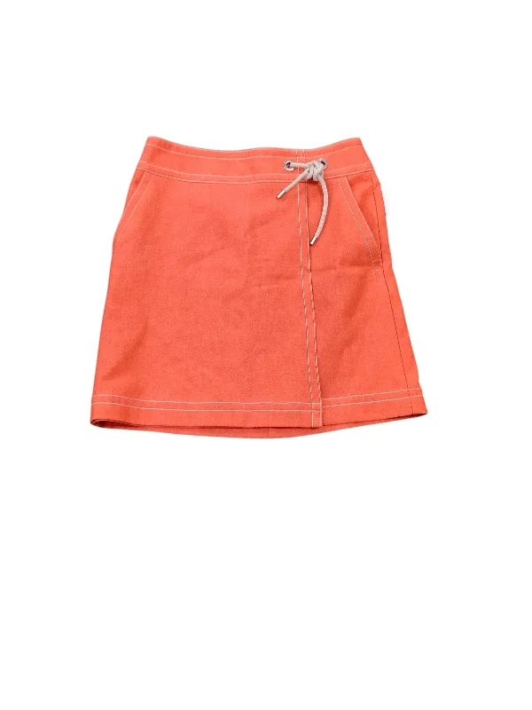 Skirt Mini & Short By Ann Taylor In Coral, Size: 6p