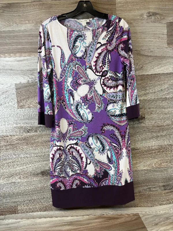 Dress Casual Midi By Dressbarn In Paisley Print, Size: S