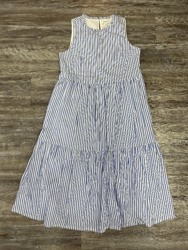 Dress Casual Midi By J. Crew In Striped Pattern, Size: 6