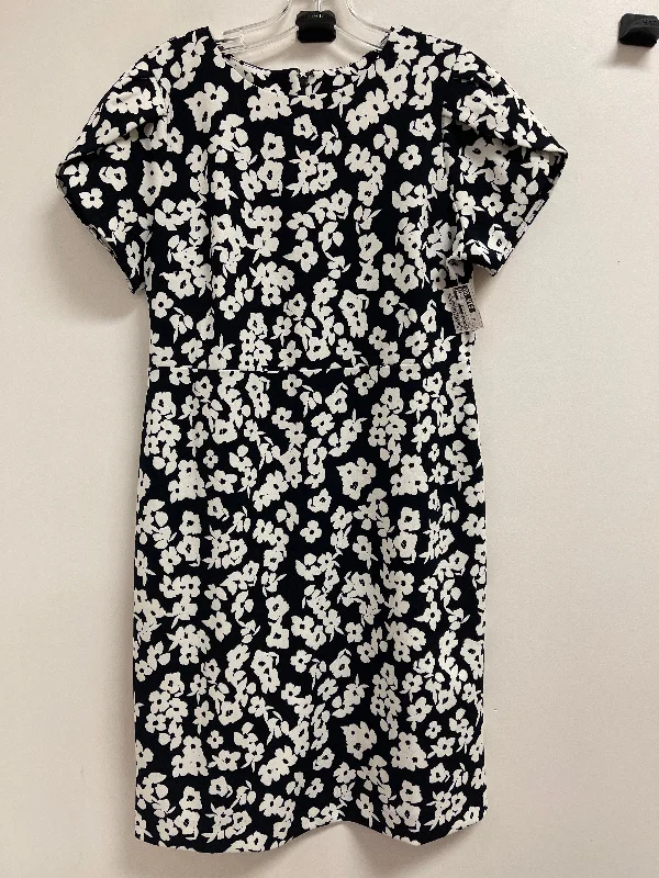 Dress Casual Midi By Ann Taylor In Floral Print, Size: 12p