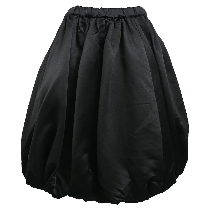 Comme Des Garçons Puffball Midi Skirt in Black Polyester