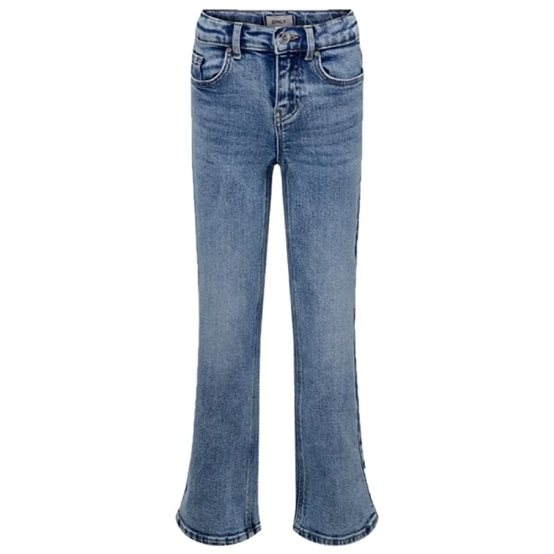 Kids ONLY Light Blue Denim Juicy Wide Leg Denim Jeans Noos