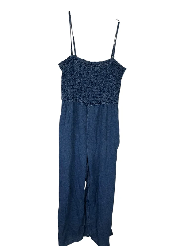 Jumpsuit By Pilcro In Blue Denim, Size: M