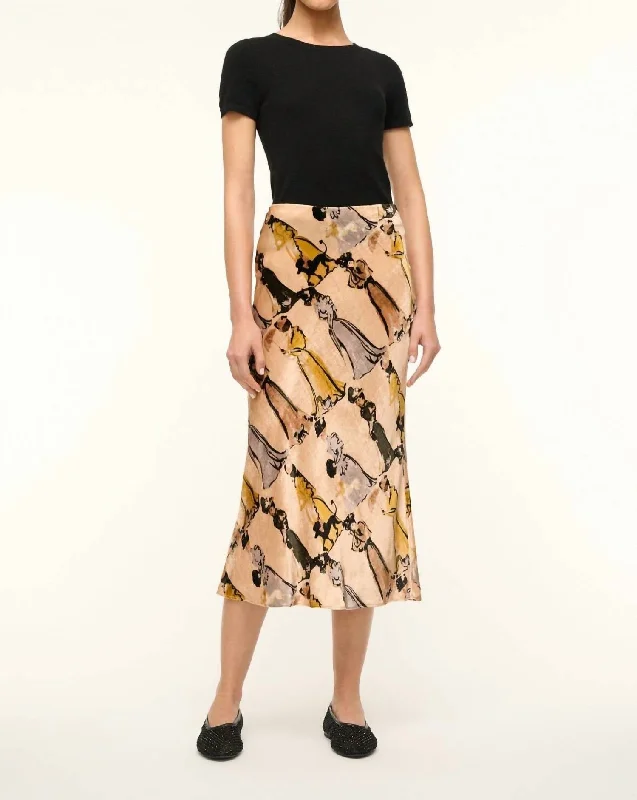 Sadie Skirt In Walk In The Park Velvet