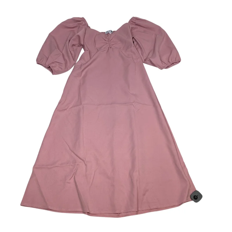 Dress Casual Midi By Velvet Torch In Pink, Size: S