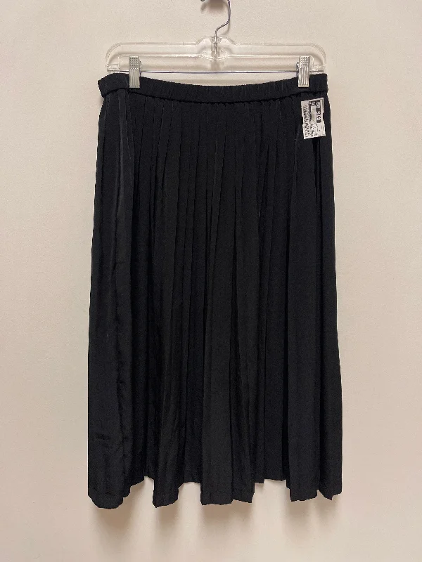 Skirt Midi By Banana Republic In Black, Size: 8