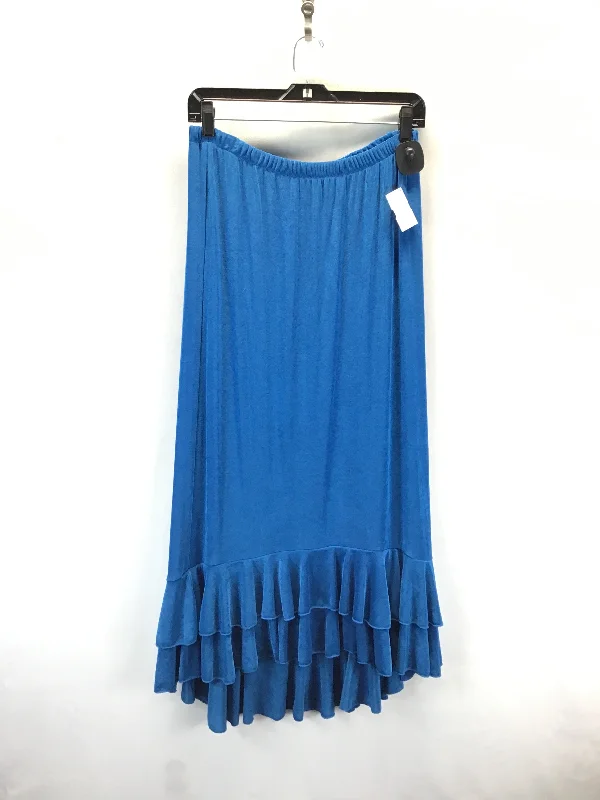 Skirt Maxi By Citiknits In Blue, Size: M