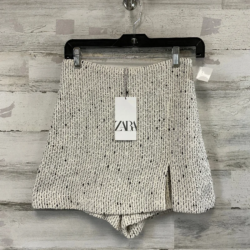 Skort By Zara In Cream, Size: S