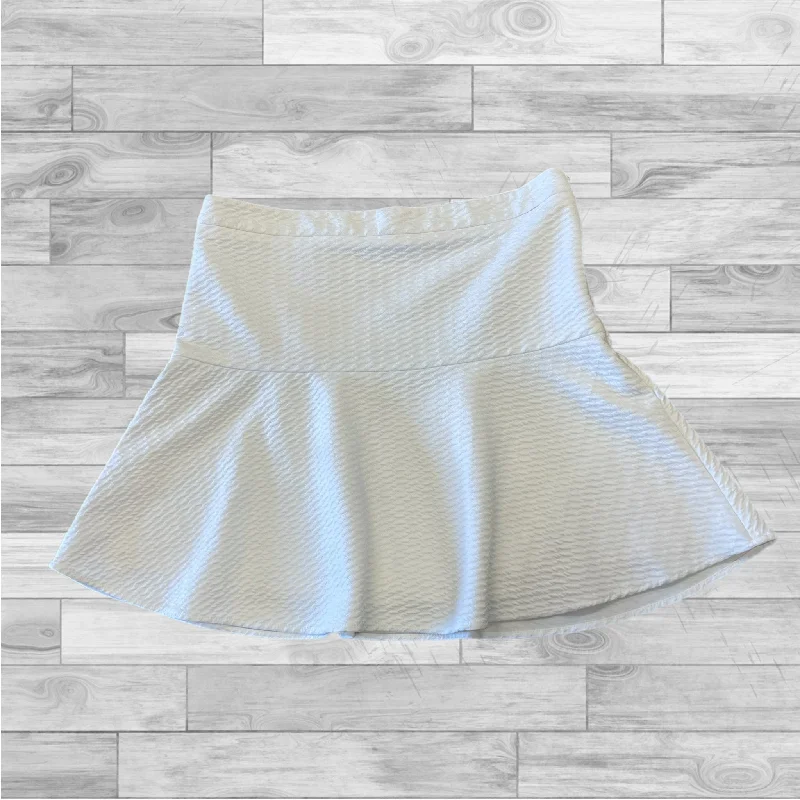 Skirt Mini & Short By Loft In White, Size: M