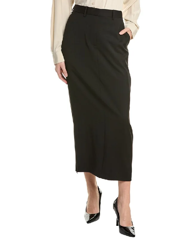 Helmut Lang Wool Maxi Skirt