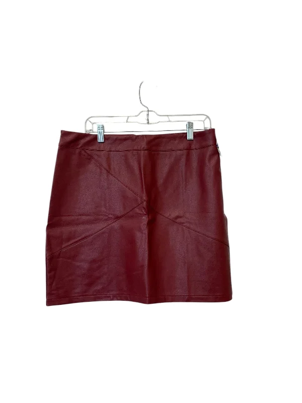 Skirt Mini & Short By Clothes Mentor In Red, Size: 2x