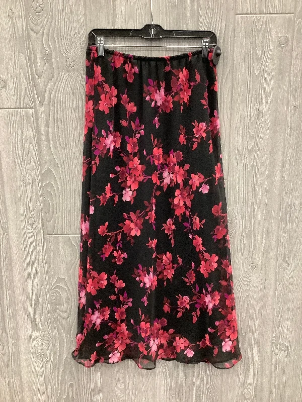 Skirt Maxi By Clothes Mentor In Black & Pink, Size: 14