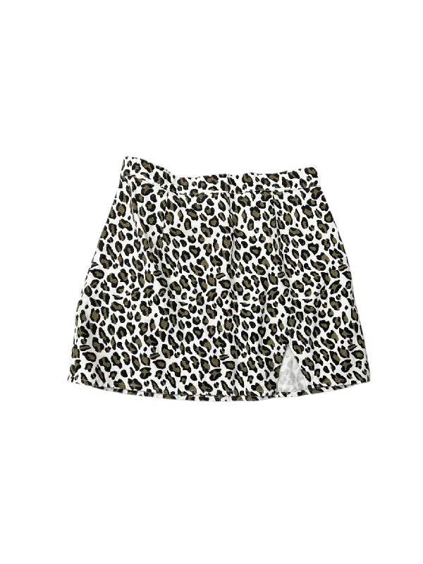 Skirt Mini & Short By MY GIRL In Animal Print, Size: 10