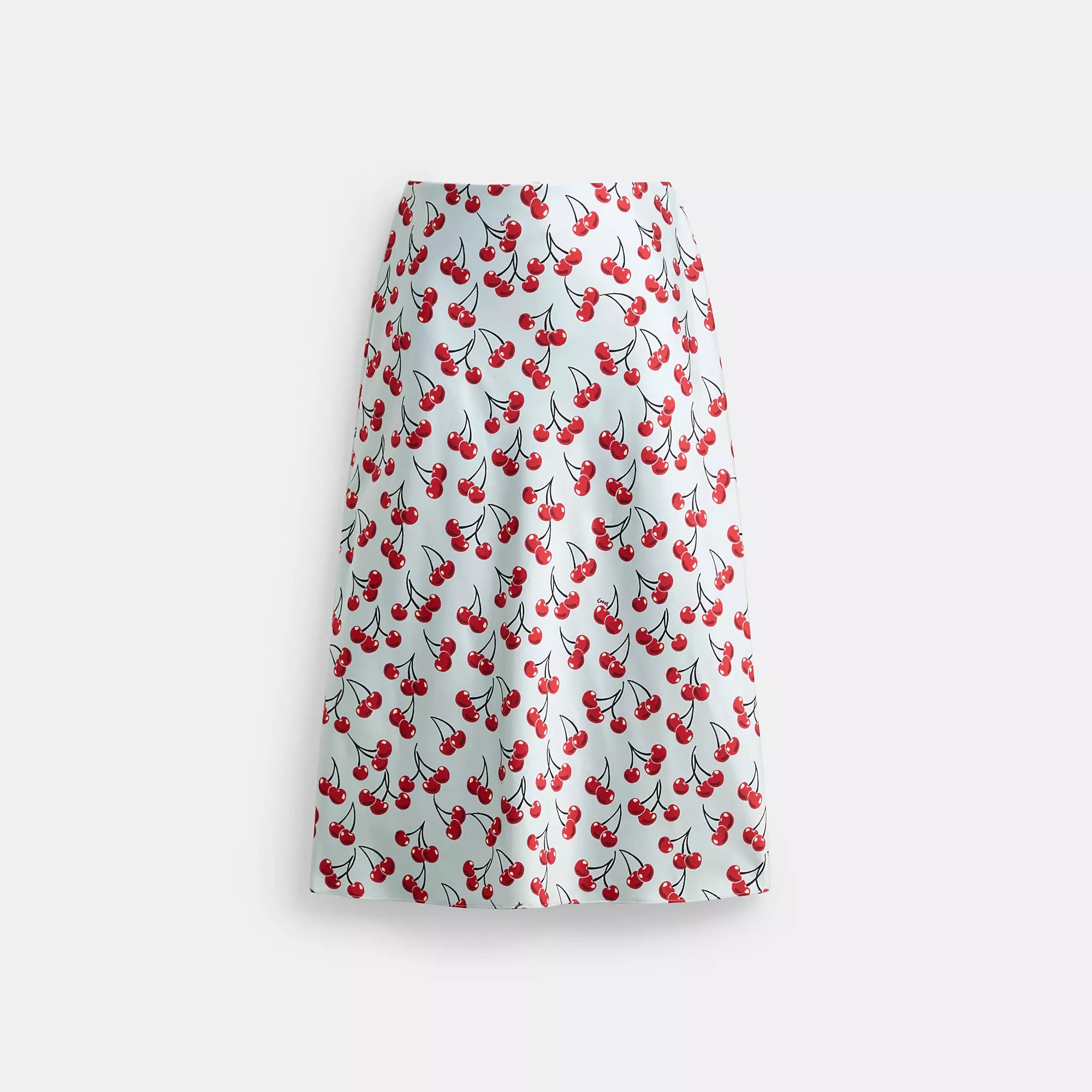 Coach Outlet Cherry Print Midi Skirt