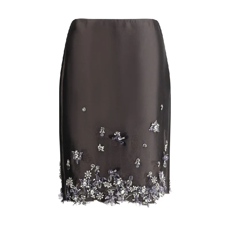 Prada Midi Skirt with Women's crystals