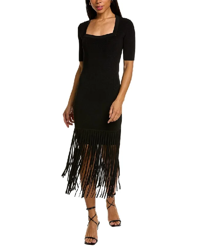 Toccin Fringe Midi Dress