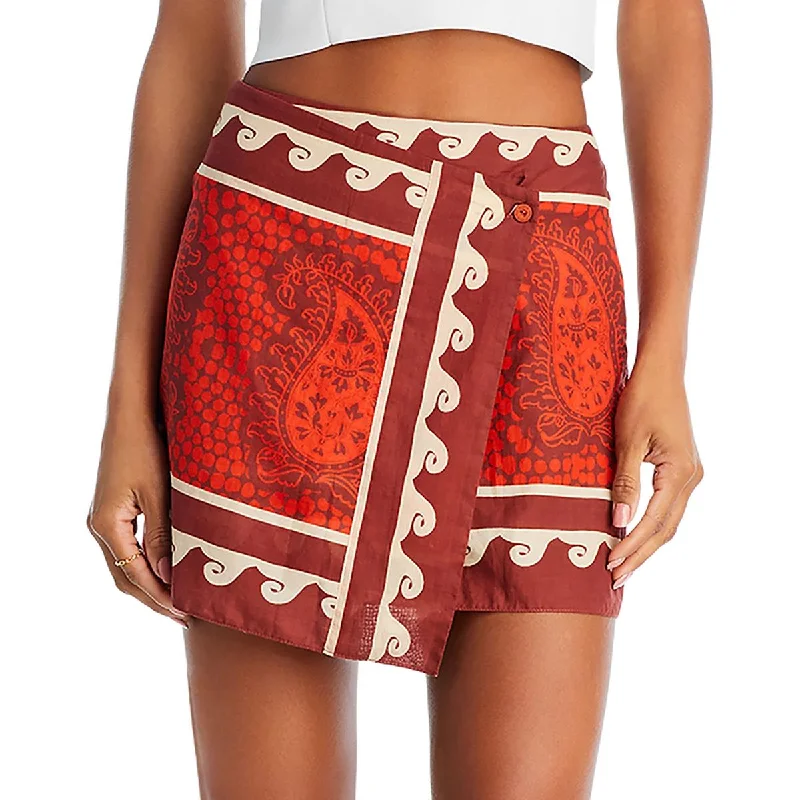 Hunting Roots Womens Paisley Mini Wrap Skirt