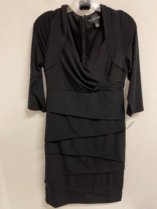 Dress Casual Midi By Clothes Mentor In Black, Size: S