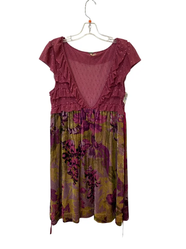 Dress Casual Midi By Free People In Multi-colored, Size: L