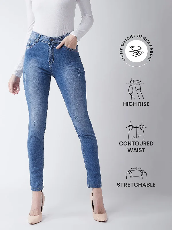 CHASEstretch™ Women's Blue Skinny Fit High Rise Denim Jeans