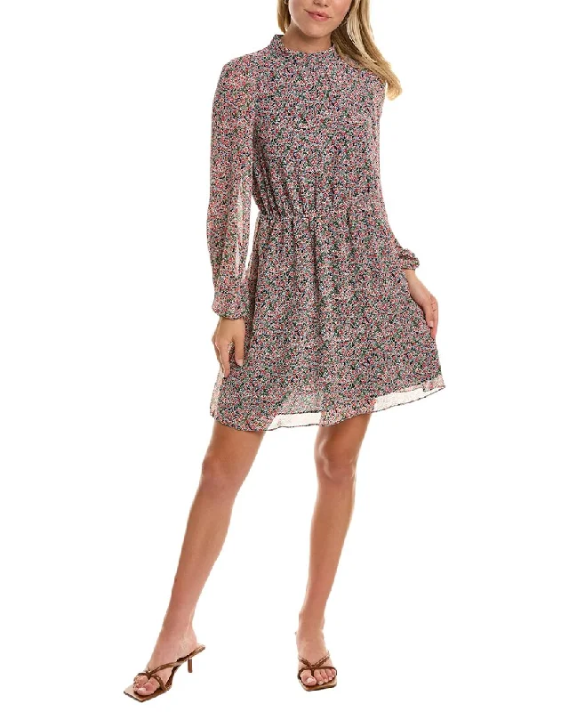 Boden High Neck Flippy Mini Dress