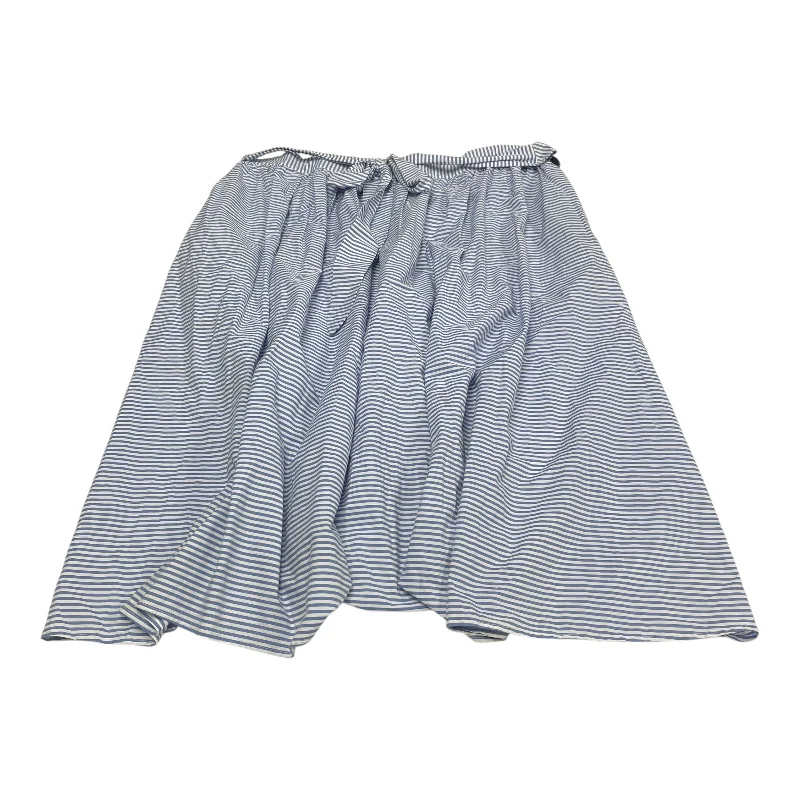 Skirt Midi By Vineyard Vines In Blue & White, Size: 2x