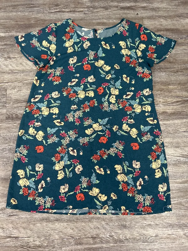 Dress Casual Midi By Maurices In Floral Print, Size: Xxl